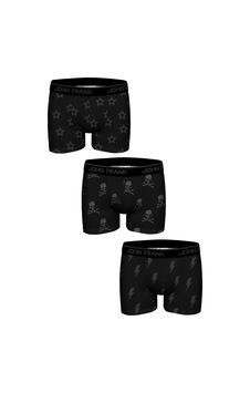 John Frank Three Pack Jacquard Boxer White Beyaz John Frank Three Pack Jacquard Boxer White Beyaz