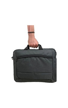 Technostation Darbeye Karşı Korumalı 18,5 Inch Laptop Evrak Çantası Koyu Renk Ofis Çantası Bilgisayar Taşıma Çanta Siyah