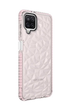 Galaxy A12 Kılıf Zore Buzz Kapak Pembe Galaxy A12 Kılıf Zore Buzz Kapak Pembe