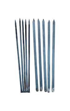 Adana Kebap Kıyma Şişi Tavuk Kanat Şişi Silme Set 10 Parça 60cm Adana Kebap Kıyma Şişi Tavuk Kanat Şişi Silme Set 10 Parça 60cm