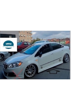 Fiat Linea Marşpiyel Takımı Sağ Sol Boyasız Siyah Teslim Fiberclass