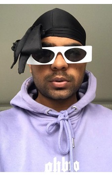 Siyah Durag Bandana Siyah Siyah