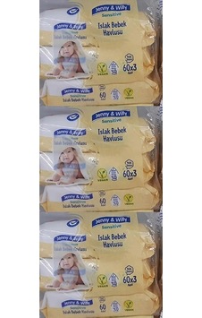 Jenny & Willy Sensitive Islakbebek Havlusu 60lı 3 Adet 3 Lü Paket