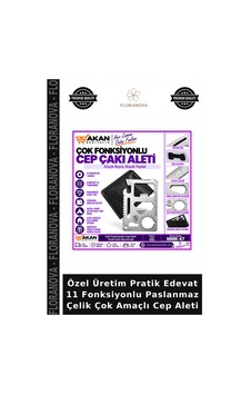 Özel Üretim Pratik Edevat 11 Fonksiyonlu Paslanmaz Çelik Çok Amaçlı Cep Aleti Özel Üretim Pratik Edevat 11 Fonksiyonlu Paslanmaz Çelik Çok Amaçlı Cep Aleti