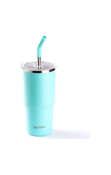 Tantitoni Mavi 2 Fonk. Çift Katmanlı Pipetli Termos Bardak 700 Ml Tantitoni Mavi 2 Fonk. Çift Katmanlı Pipetli Termos Bardak 700 Ml