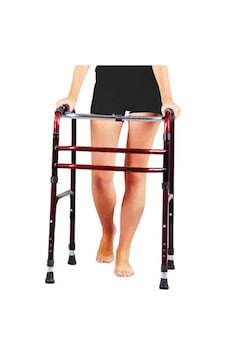 Walker Volkır Wolker Katlanır Bordo Yürüteç Hasta Yaşlı