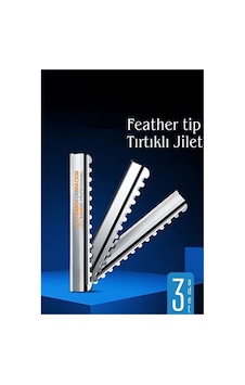 Zenvac Feather Tip Tırtıklı Ustura Jileti 3 Adet 722120 Zenvac29 Zenvac Feather Tip Tırtıklı Ustura Jileti 3 Adet 722120 Zenvac29