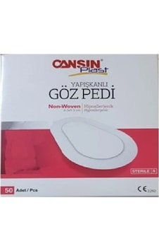 Cansın Plast Yetişkin Steril Göz Pedi 6,5 X 9,5 Cm 50'li 532 Cansın Plast Yetişkin Steril Göz Pedi 6,5 X 9,5 Cm 50'li 532