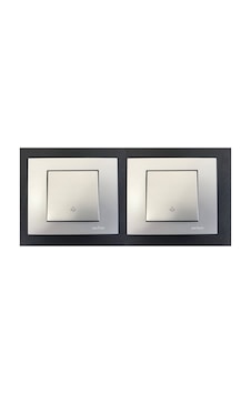Ovivo Grano Gümüş Light-zil-otomat Anahtarı Çerçeve Dahil 2 Adet Ovivo Grano Gümüş Light-zil-otomat Anahtarı Çerçeve Dahil 2 Adet