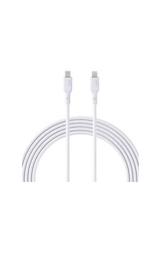 Aukey CB-NCL1-WH Naylon Örgülü 3a 480mbps Type-c Lightning Kablosu 1.8m Aukey CB-NCL1-WH Naylon Örgülü 3a 480mbps Type-c Lightning Kablosu 1.8m