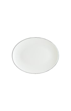 Retro Moove 12 Adet 25 Cm Siyah Kenar Çizgili Porselen Oval Tabak Retro Moove 12 Adet 25 Cm Siyah Kenar Çizgili Porselen Oval Tabak