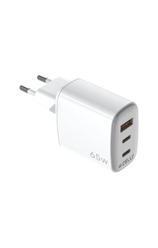 Celly Uptc 65w Gan Duvar Şarjı - Beyaz Celly Uptc 65w Gan Duvar Şarjı - Beyaz