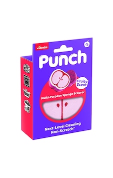 Vileda Punch Elma Kokulu Çizmez Sünger, Çok Yönlü, Mutfak, Banyo, Dış Mekan Kullanımına Uygun Vileda Punch Elma Kokulu Çizmez Sünger, Çok Yönlü, Mutfak, Banyo, Dış Mekan Kullanımına Uygun
