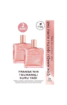 Nuxe Huile Prodigieuse Or Pembe Parıltılı Çiçeksi Çok Amaçlı Kuru Yağ 50 Ml 2 Adet Nuxe Huile Prodigieuse Or Pembe Parıltılı Çiçeksi Çok Amaçlı Kuru Yağ 50 Ml 2 Adet
