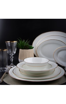 Evaliza Classic Gold 60 Parça 12 Kişilik Yemek Takımı Evaliza Classic Gold 60 Parça 12 Kişilik Yemek Takımı