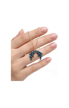 925 Ayar Gümüş Kolye Turkuaz Taşlı Melek Kanadı Rose Kadın Kolye Barcode Rose Gold 925 Ayar Gümüş Kolye Turkuaz Taşlı Melek Kanadı Rose Kadın Kolye Barcode Rose Gold