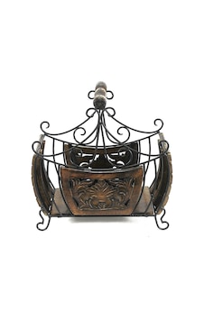 Eskitme Ahşap Ferforje Gazetelik 43x20x43 Cm. Kna600 Eskitme Ahşap Ferforje Gazetelik 43x20x43 Cm. Kna600
