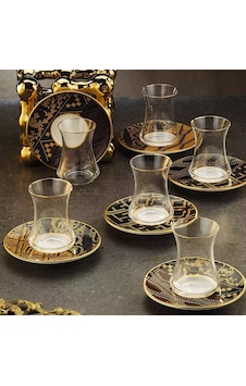 Sandro Moreno 1453 Kariye Gold 12 Parça 6 Kişilik Çay Seti 110 Ml Renkli Sandro Moreno 1453 Kariye Gold 12 Parça 6 Kişilik Çay Seti 110 Ml Renkli