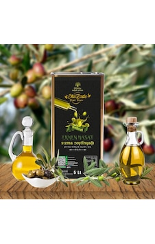 Ehlizade Erken Hasat Filtresiz Soğuk Sıkım Sızma Zeytinyağı 5 L