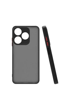 Zore Tecno Spark 10c Kılıf Ogaa Hux Kapak - Siyah Zore Tecno Spark 10c Kılıf Ogaa Hux Kapak - Siyah