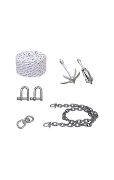 Jetski Kano Çapası Hazır Çapa, Çıpa ve Şemsiye Çapa Set 1.5 KG