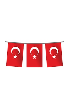 İpe Dizili 30 45 Cm Türk Bayrağı 50 Metre Tek Ebat İpe Dizili 30 45 Cm Türk Bayrağı 50 Metre Tek Ebat