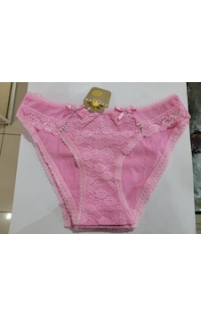 Papatya Dantel Detay Kadın Slip Külot V63 Pembe