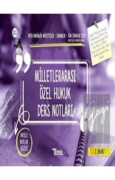 Milletlerarası Özel Hukuk Ders Notları- Temsil Kitap Milletlerarası Özel Hukuk Ders Notları- Temsil Kitap