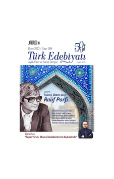 Türk Edebiyatı 588.Sayı Ekim 2022 Türk Edebiyatı 588.Sayı Ekim 2022