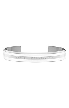 Classic Bracelet Silver Satin White Medium - Unisex Gümüş Classic Bracelet Silver Satin White Medium - Unisex Gümüş