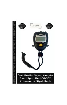 Özel Üretim Sayaç Kampüs Saati Spor Aleti Cg-502 Kronometre Siyah Renk Özel Üretim Sayaç Kampüs Saati Spor Aleti Cg-502 Kronometre Siyah Renk