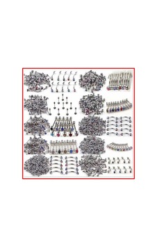25 Adet Paslanmaz Çelik Taşlı Karışık Pıercıng Küpesi - Piercing Küpe Set Gri 25 Adet Paslanmaz Çelik Taşlı Karışık Pıercıng Küpesi - Piercing Küpe Set Gri