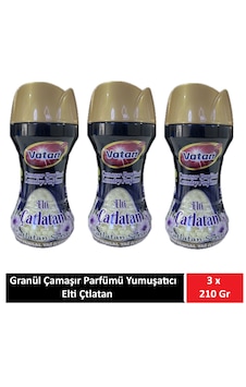 Vatan Granül Çamaşır Parfümü Ve Yumuşatıcı Elti Çatlatan 210 Gr X 3 Adet 3'lü Set Vatan Granül Çamaşır Parfümü Ve Yumuşatıcı Elti Çatlatan 210 Gr X 3 Adet 3'lü Set