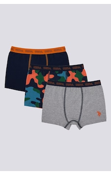 U.S. Polo Assn. Military Detail Erkek Çocuk 3'lü Boxer Lacivert U.S. Polo Assn. Military Detail Erkek Çocuk 3'lü Boxer Lacivert