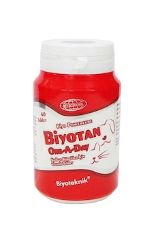 Biyoteknik Biyotan One-A-Day Köpek Vİtamini 60 Tablet Biyoteknik Biyotan One-A-Day Köpek Vİtamini 60 Tablet