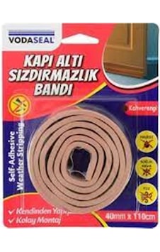 Vodaseal Kapı Altı Sızdırmazlık Bandı 40 Mm X 110 Cm - Kahverengi 110 CM