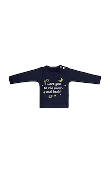 Uygunbebe Moon Erkek Bebek Uzun Kollu Tişört Uygunbebe Moon Erkek Bebek Uzun Kollu Tişört
