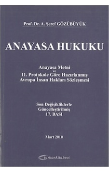 Anayasa Hukuku Şeref Gözübüyük Turhan Kitap