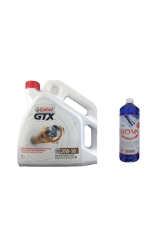 Castrol GTX 20W-50 Sentetik Motor Yağı 4 L + Cam Suyu 1 L Castrol GTX 20W-50 Sentetik Motor Yağı 4 L + Cam Suyu 1 L