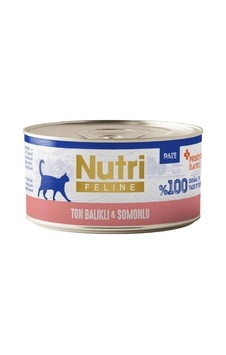 Nutri Feline Ton Balıklı Ve Somonlu Tahılsız Yetişkin Kedi Konservesi 70 Gr