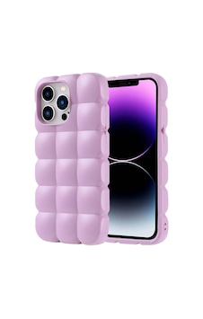 Apple Uyumlu iPhone 14 Pro Max Kılıf Parlak Esnek Silikon Redclick Dom Dom Kapak - Lila Apple Uyumlu iPhone 14 Pro Max Kılıf Parlak Esnek Silikon Redclick Dom Dom Kapak - Lila