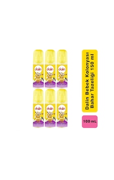 Dalin Bebek Kolonyası Sprey Sprey Bahar Tazeliği 100 Ml 6 Adet Dalin Bebek Kolonyası Sprey Sprey Bahar Tazeliği 100 Ml 6 Adet