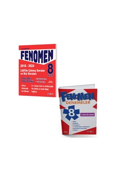 Fenomen Okul 2025 8. Sınıf Lgs Çıkmış Ve İkiz Soruları + Fenomen Denemeleri Seti 12 Kitap Fenomen Okul 2025 8. Sınıf Lgs Çıkmış Ve İkiz Soruları + Fenomen Denemeleri Seti 12 Kitap