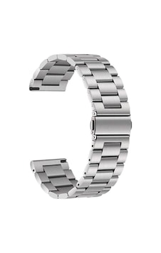 Galaxy Uyumlu Watch Active 2 40mm Clo- Band-04 20mm Metal Kordon-gümüş Galaxy Uyumlu Watch Active 2 40mm Clo- Band-04 20mm Metal Kordon-gümüş