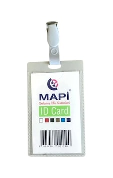Mapi Kart Poşeti Klipsli Diket 54x89mm Krem - 6 Adet Mapi Kart Poşeti Klipsli Diket 54x89mm Krem - 6 Adet