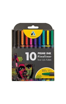 Adel Prine İnk Fineliner İnce Uçlu Kalem Seti 0,4 10lu Adel Prine İnk Fineliner İnce Uçlu Kalem Seti 0,4 10lu