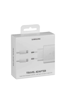 Samsung Uyumlu 45W Type-C Şarj Aleti - Beyaz Samsung Uyumlu 45W Type-C Şarj Aleti - Beyaz