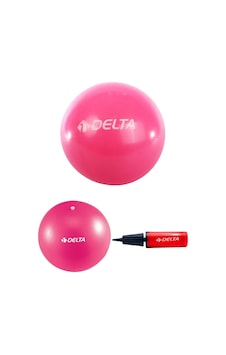 Delta 55 Cm Pilates Topu 20 Cm Mini Denge Topu ve Pompası Seti Pembe Delta 55 Cm Pilates Topu 20 Cm Mini Denge Topu ve Pompası Seti Pembe