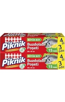 Piknik Buzdolabı Poşeti 4al3öde Büyük 15'li Piknik Buzdolabı Poşeti 4al3öde Büyük 15'li