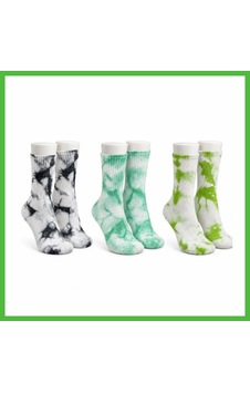 Vaveni Unisex Batik Desenli Çorap 3'lü Set Renkli Pamuklu Uzun Soket Dikişsiz Nefes Alan Günlük Spor Çorabı Arz Çok Renkli Vaveni Unisex Batik Desenli Çorap 3'lü Set Renkli Pamuklu Uzun Soket Dikişsiz Nefes Alan Günlük Spor Çorabı Arz Çok Renkli